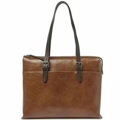 Castelijn & Beerens Rien Schultertasche RFID Schutz Leder 40 cm Laptopfach