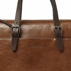 Castelijn & Beerens Rien Schultertasche RFID Schutz Leder 40 cm Laptopfach