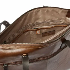 Castelijn & Beerens Rien Schultertasche RFID Schutz Leder 40 cm Laptopfach