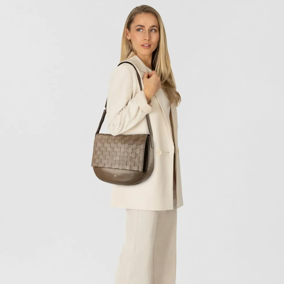 DuDu Umhängetasche Leder 34 cm