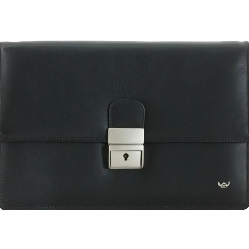 Golden Head Polo Herrentasche Handgelenktasche Leder 23 cm
