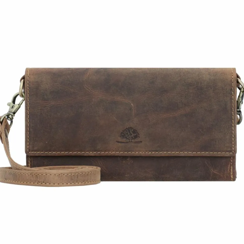 Greenburry Vintage Clutch Geldbörse RFID Schutz Leder 20 cm