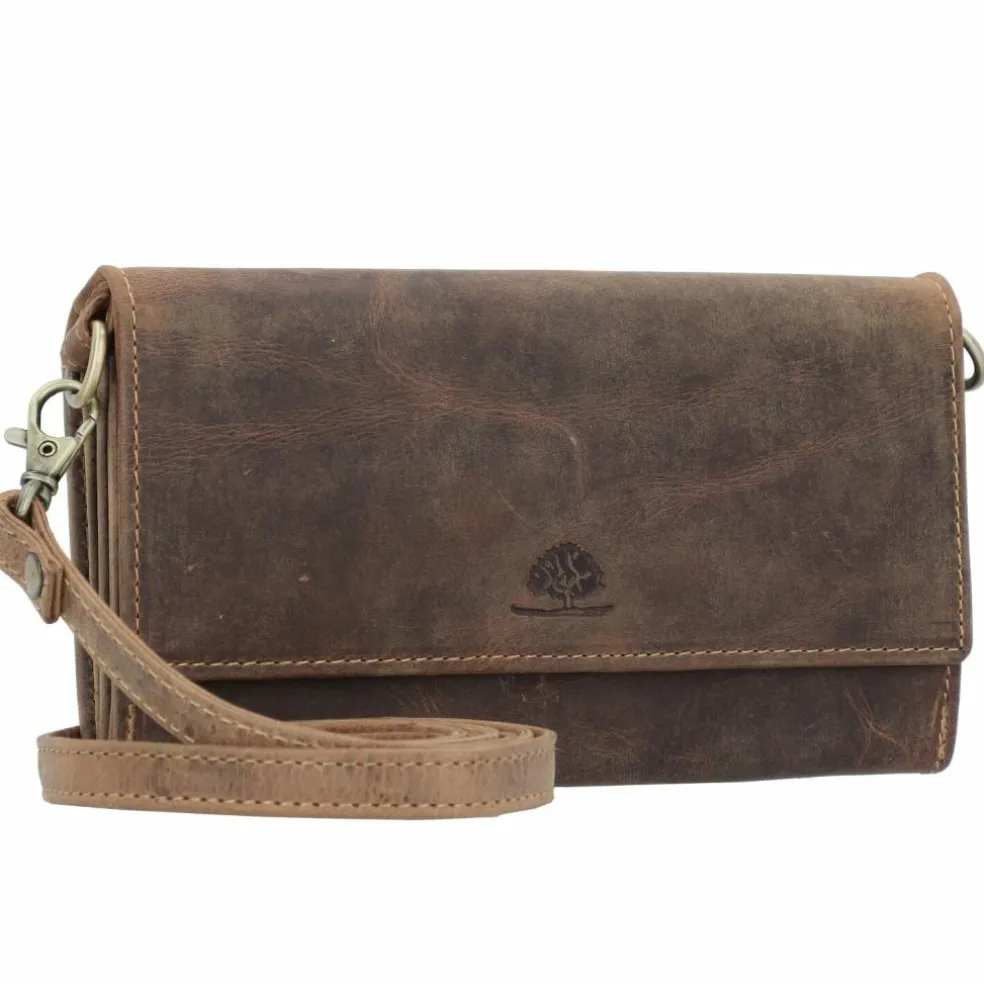 Greenburry Vintage Clutch Geldbörse RFID Schutz Leder 20 cm