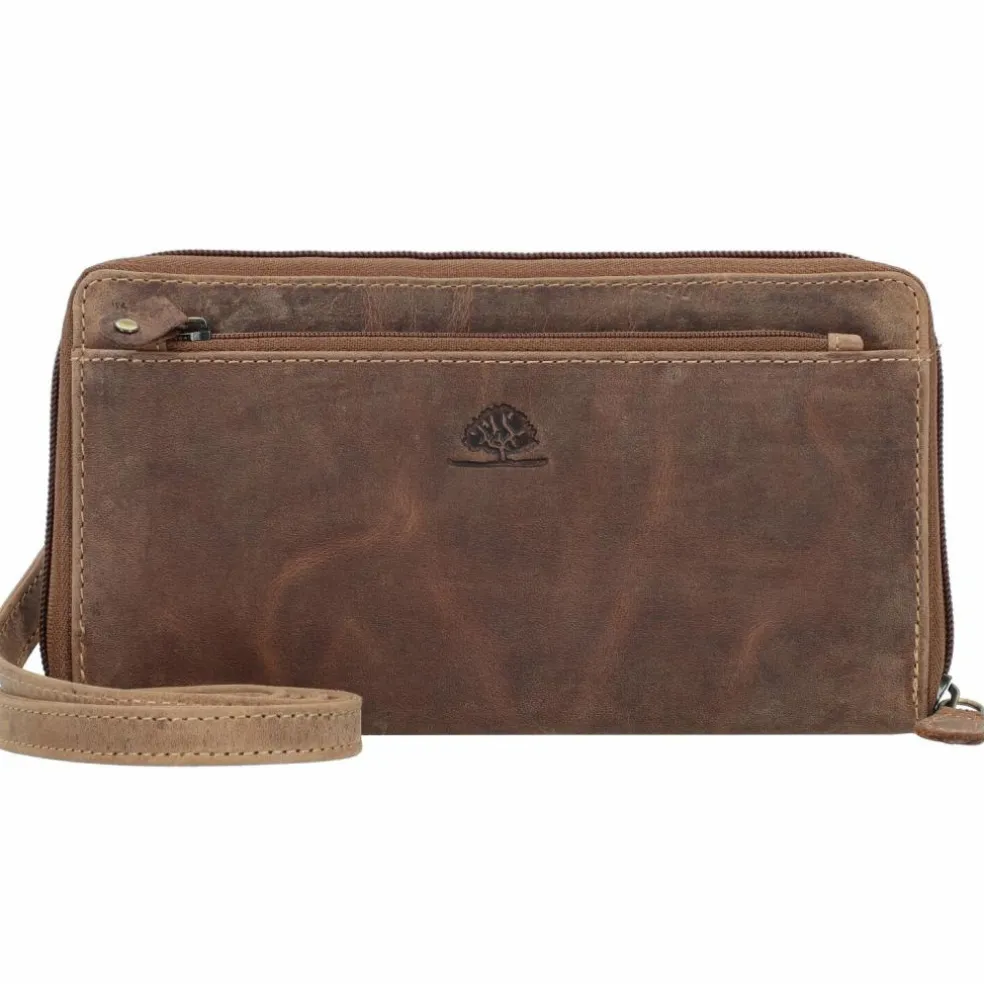Greenburry Vintage Clutch Geldbörse RFID Schutz Leder 21 cm