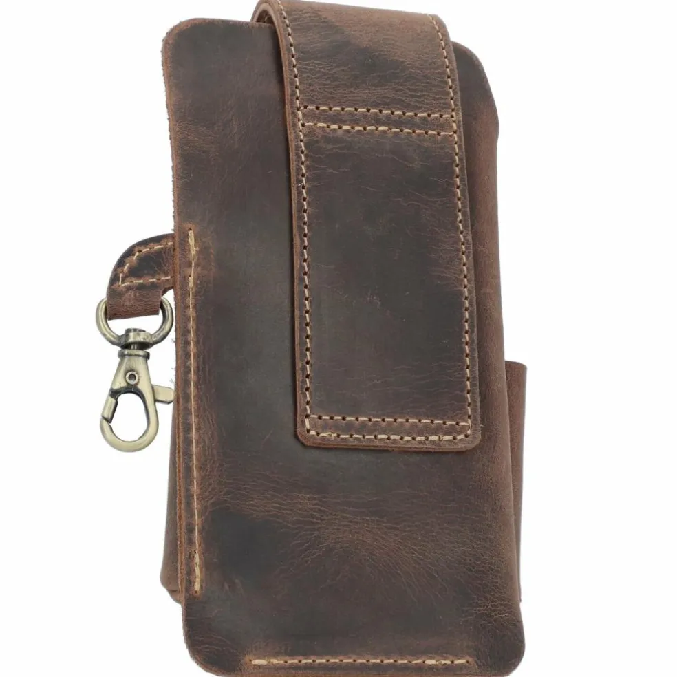 Greenburry Vintage Gürteltasche Leder 8 cm