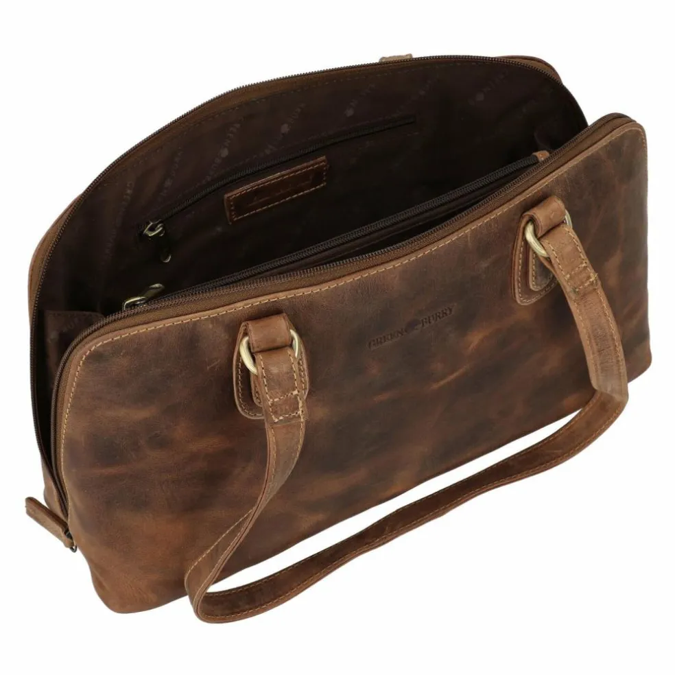 Greenburry Vintage Schultertasche S Leder 37 cm