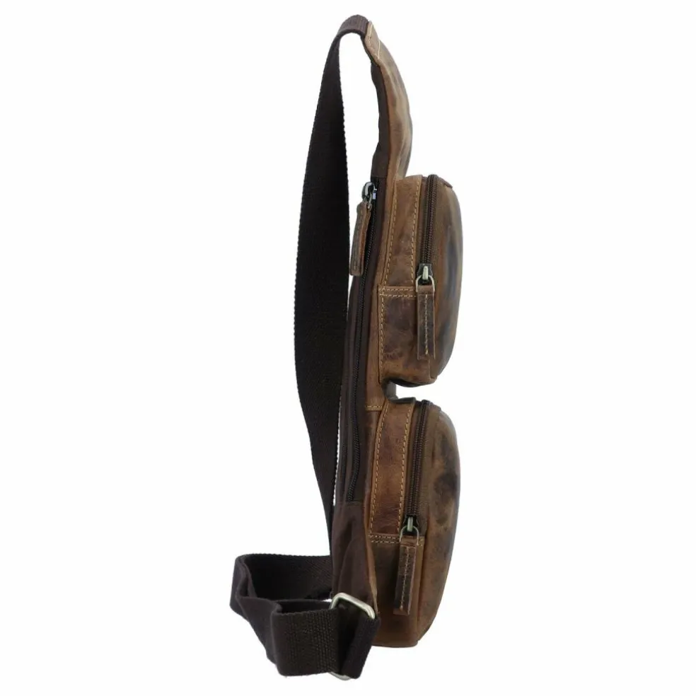 Greenburry Vintage Umhängetasche Leder 43 cm