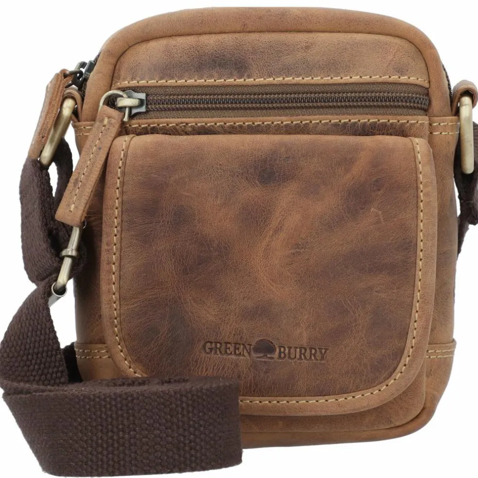 Greenburry Vintage Umhängetasche Leder 13 cm