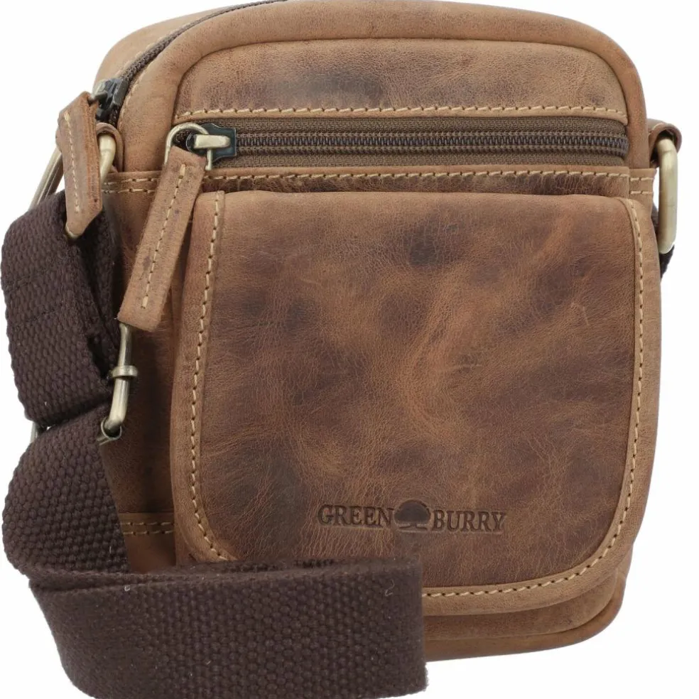 Greenburry Vintage Umhängetasche Leder 13 cm