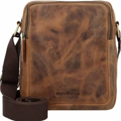 Greenburry Vintage Umhängetasche Leder 20 cm