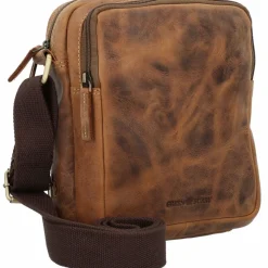 Greenburry Vintage Umhängetasche Leder 20 cm