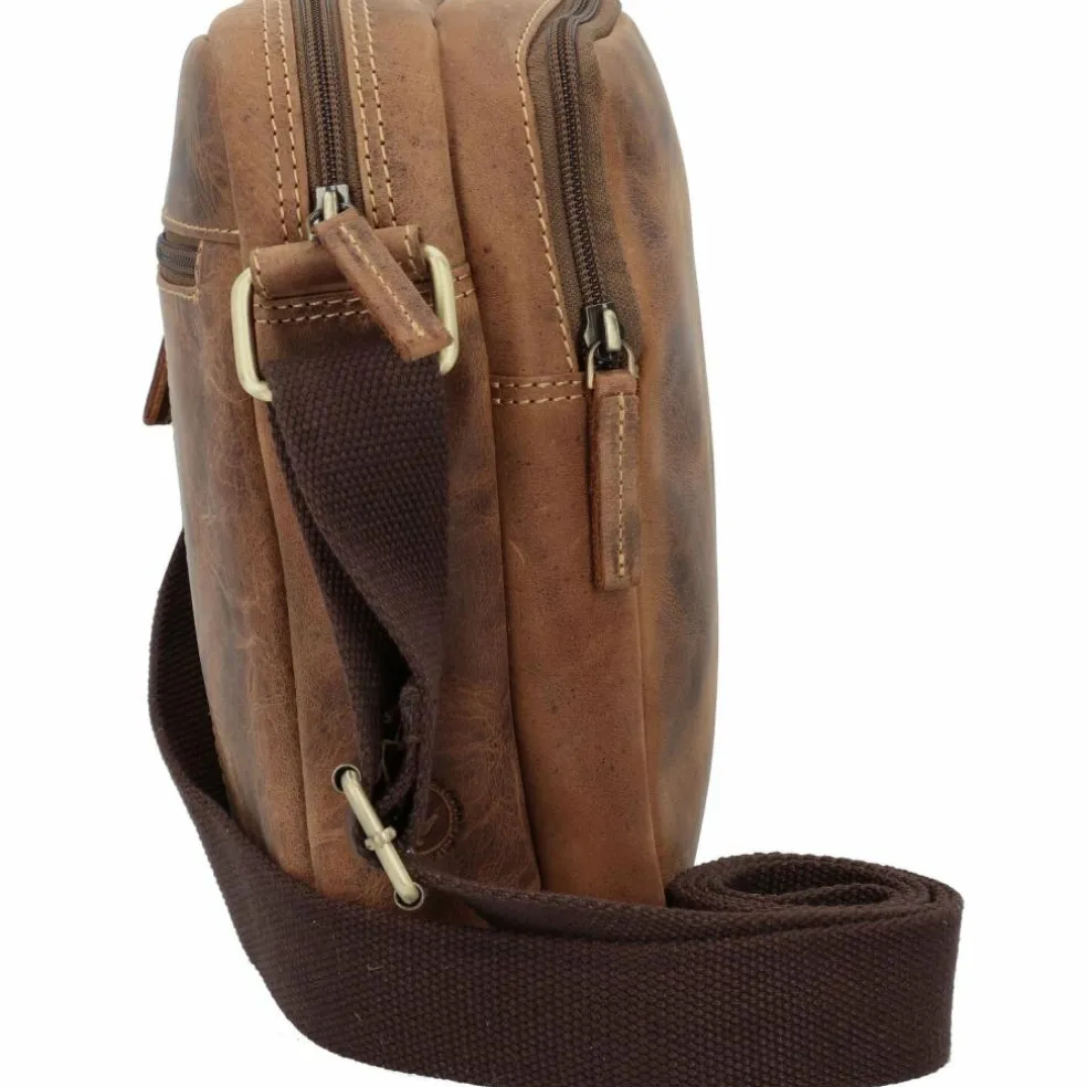 Greenburry Vintage Umhängetasche Leder 20 cm