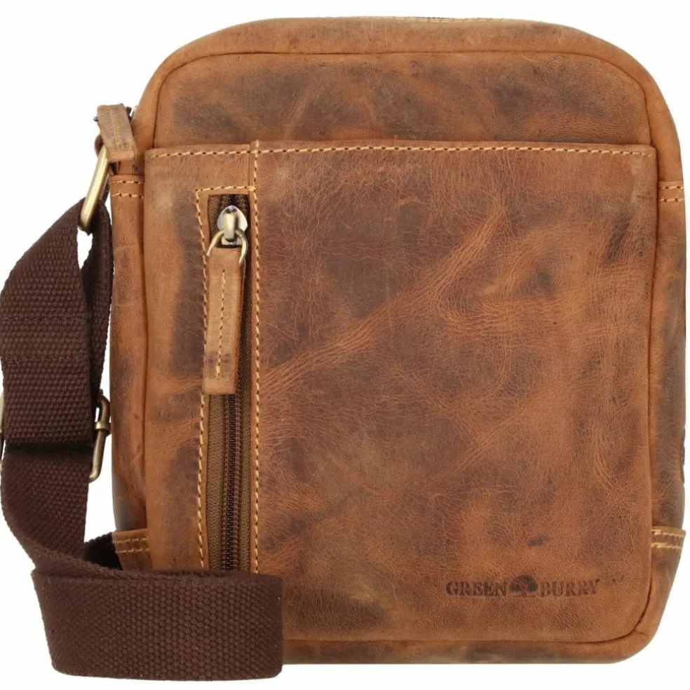Greenburry Vintage Umhängetasche Leder 18 cm