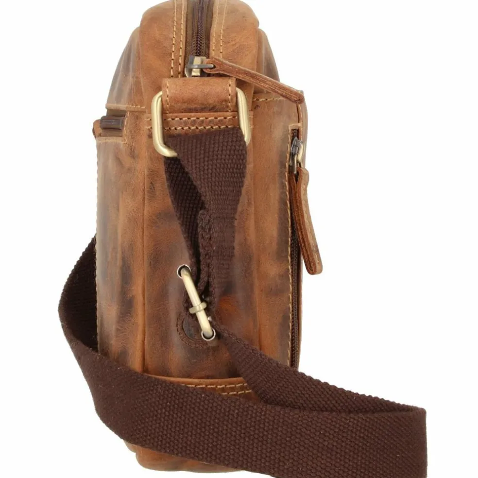 Greenburry Vintage Umhängetasche Leder 18 cm