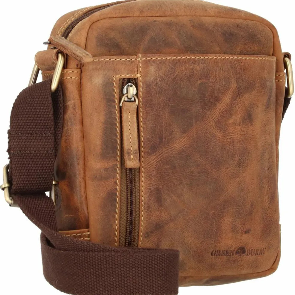 Greenburry Vintage Umhängetasche Leder 18 cm
