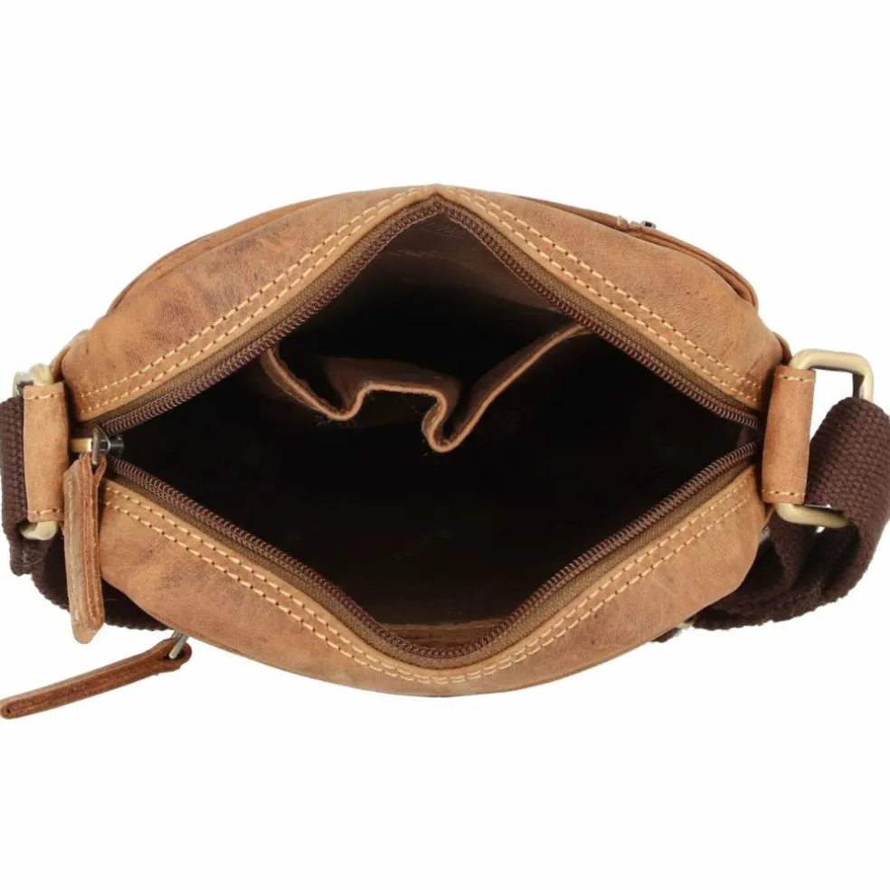 Greenburry Vintage Umhängetasche Leder 18 cm
