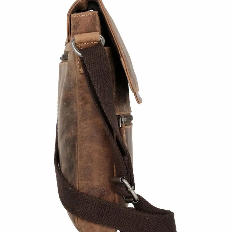 Greenburry Vintage Umhängetasche Leder 22 cm