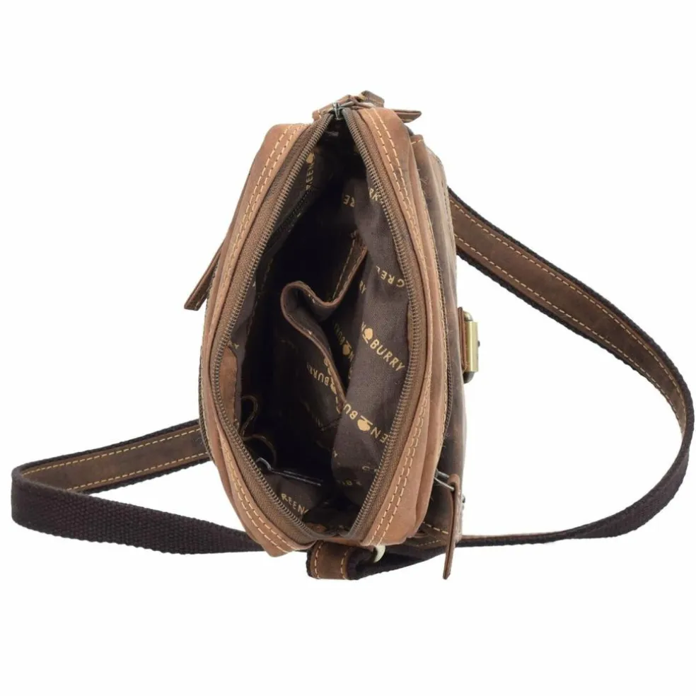 Greenburry Vintage Umhängetasche Leder 20 cm