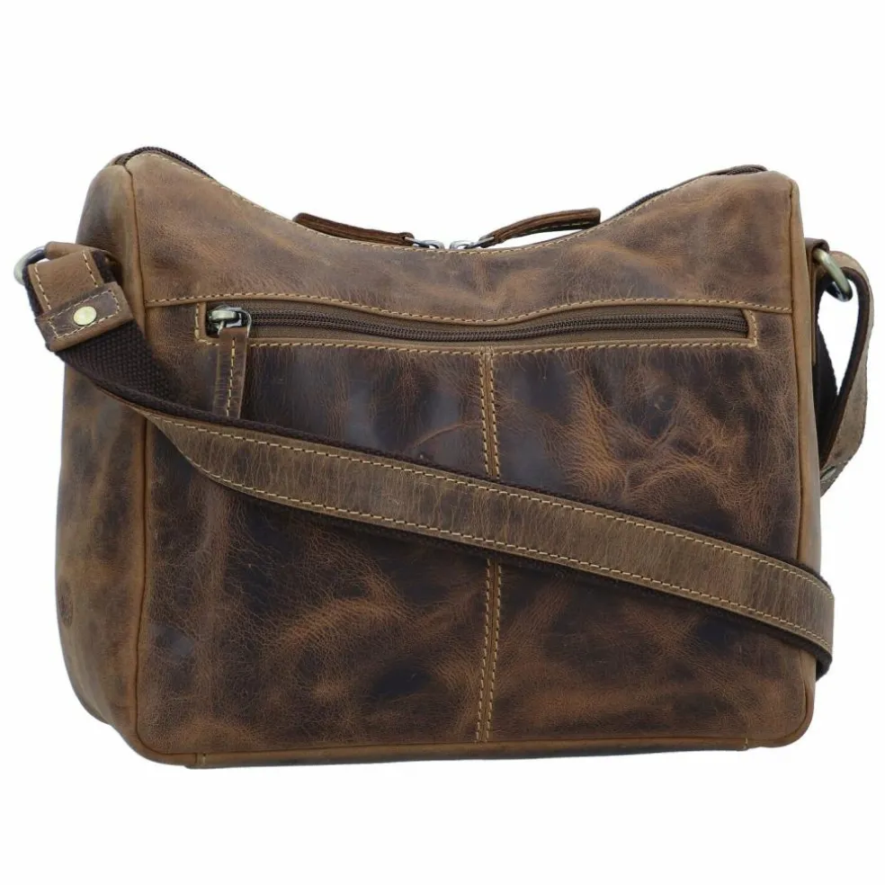 Greenburry Vintage Umhängetasche Leder 30 cm
