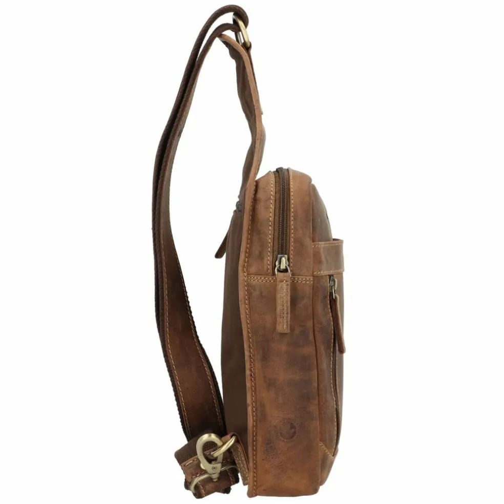 Greenburry Vintage Umhängetasche Leder 41 cm