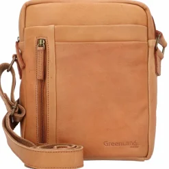 Greenland Nature GreenLand NATURE Umhängetasche Leder 22 cm