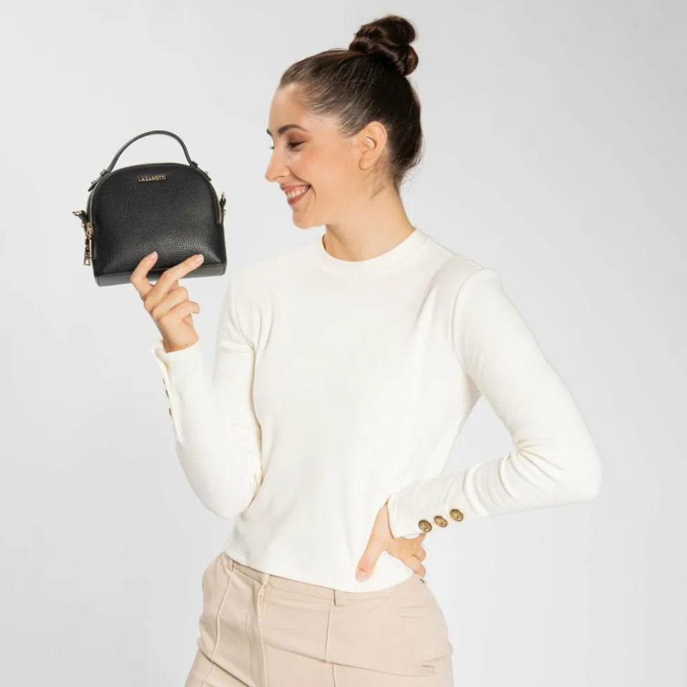 Lazarotti Bologna Leather Handtasche Leder 17 cm