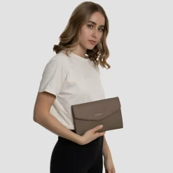 Lazarotti Bologna Leather Clutch Tasche Leder 23 cm