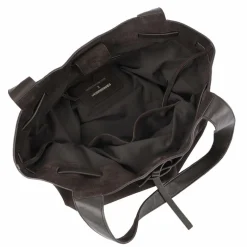 LES VISIONNAIRES Garbriella Shopper Tasche Leder 40 cm