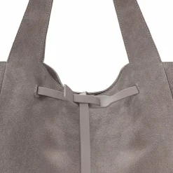 LES VISIONNAIRES Garbriella Shopper Tasche Leder 40 cm