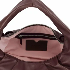 LES VISIONNAIRES Greta Essential Schultertasche Leder 43 cm