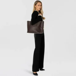 Liebeskind Monogram Schultertasche Leder 47 cm
