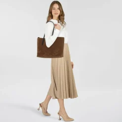 Liebeskind Monogram Shopper Tasche Leder 47 cm