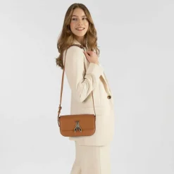 Patrizia Pepe Essential Fly Schultertasche Leder 22 cm