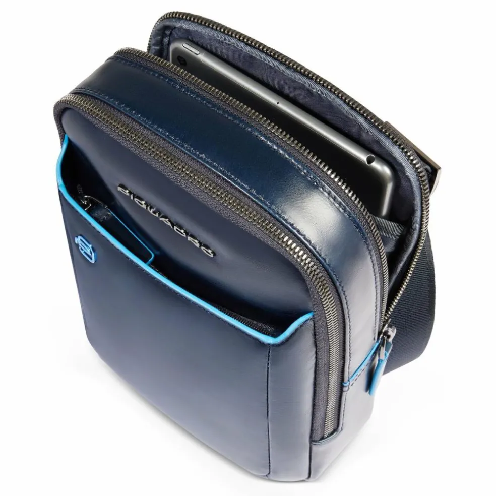 Piquadro Blue Square Mini Bag Umhängetasche Leder 17 cm