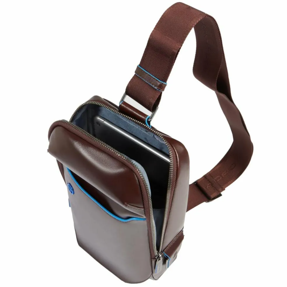 Piquadro Blue Square Umhängetasche Leder 28 cm