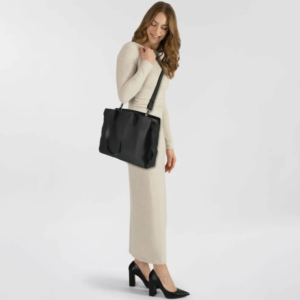 Plevier Power Shopper Tasche Leder 41 cm Laptopfach