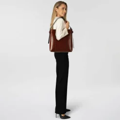 The Bridge Vigna Nuov Schultertasche Leder 34 cm